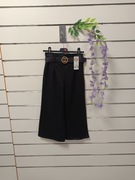 Spodnie dzwony dziewczęce z paskiem