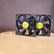 WENTYLATOR DO OBUDOWY 120x120x25mm GEMBIRD 3-pin, dwie sztuki