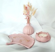 Ozdoby z gipsu, świeca, Zestaw na prezent