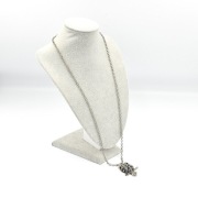 Długi naszyjnik boho vintage sowa metalowy wisiorek retro ozdobny dla niej 