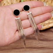 Kolczyki złote frędzlami p.925