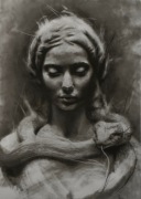 Portret węgiel pastele suche 50x70cm 