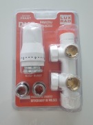 Zawór termostatyczny duo- plex prawy Biały 5 szt