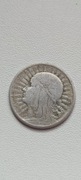 2 zł 1933 srebro Jadwiga Głowa Kobiety
