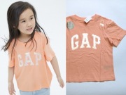 GAP t-shirt | koszulka | brzoskwinia | perłowe cekiny | nowe | 8 9 lat