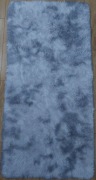 Jasnoszary stylowy dywan typu Shaggy o wymiarach 160cm x 80cm