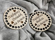 Baza drewniana, podkładka pod kubek lub koszyczka dzień babci i dziadka 