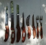 Spory zestaw noży używanych Hoffner