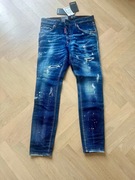 Spodnie jeansy granat Dsquared2 super twinky jean r48