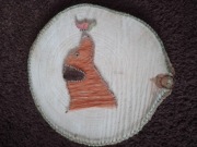 OZDOBA DREWNIANA, PREZENT, WYSTRÓJ RĘCZNIE ROBIONA