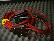 Kabel multicore wieloparowy gitarowy + IEM stereo 5m czerwony