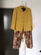 Spodnie eleganckie brązowo złoto rude s/m