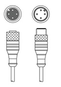 Leuze KDS U-M12-4A-M12-4A-V1-100 Kabel łączący