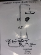 Bateria prysznicowa wannowa KAIBOR