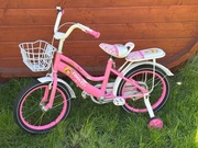 Rowerek dziecięcy dla dziewczynki 16 cali jasny róż lub ciemny róż