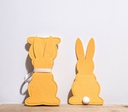 Etui na sztućce pokrowiec Wielkanoc zajączek królik uszy święta 4 szt