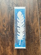 Okładka do książki book pióro ręcznie malowana 