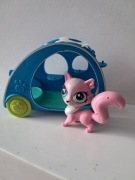 Samochód Littlest Pet Shop LPS zestaw