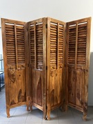 Parawan drewniany kolonialny ciężki 182 cm