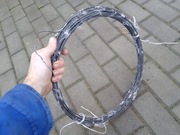 Drut stalowy grubość 3mm zwój długość 30m zwoje druty stalowe - 2 zwoje