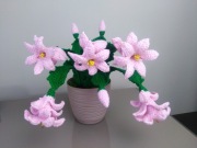 Kwiat grudnik ręcznie wykonany