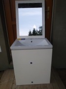 Szafka ze zlewem cersanit plis gratis lustro