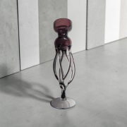 Makora szkło artystyczne świecznik 