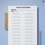 Szablony palety kolorów | PDF do druku