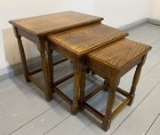 KOMPLET STOLIKÓW TROJAKI DĄB STAN BDB TRANSPORT CAŁA POLSKA