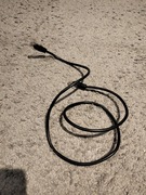 Kabel 2x RJ45 czarny 1 metr