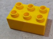LEGO Duplo klocek 2x3 żółty 
