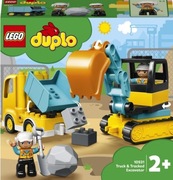 LEGO DUPLO CIĘŻARÓWKA I KOPARKA GĄSIENICOWA 10931