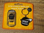 ZESTAW BRELOK + OTWIERACZ DLA SZEFA KUCHNI GOTOWANIE - GOTOWY PREZENT