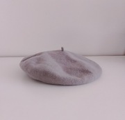 100 % wełna szary beret Fezko rozmiar uniwersalny 