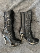 New Rock botki na oryginalnym, metalowym obcasie (38)
