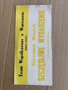 Program Teatralny Teatr Współczesny Szczęślwe Wydarzenie 