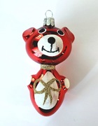 Bombki choinkowe szklane 1 szt.  MIŚ wzór retro jak prl  kształtki 