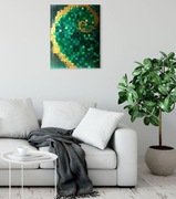 Obraz zielony abstrakcja