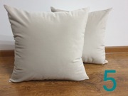 P005 poszewki na poduszki 40x40 beż welwet