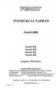 Instrukcja napraw Fendt Favorit 824 PL