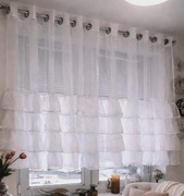 firanka z falbankami 400x130 cm 