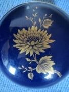 Lindner Bavaria okrągłe Kobaltowe Puzderko 1970 r.