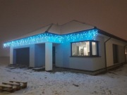 50 szt. Haczyki na rynnę do lampek świątecznych 