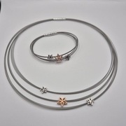Komplet biżuterii srebrnej