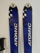 Narty Atomic Carv 6'22 - 160 z wiązaniami Marker, kijki Elan 125