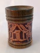 Matero Guampa Terere Yerba Mate Palo Santo + skóra