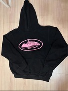 Bluza Corteiz czarna z różowym znaczkiem