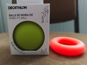Piłka do masażu roller ball Decathlon + ściskacz dłoni - NOWE