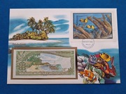 Koperta numizmatyczna z banknotem Malediwy