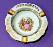 Limoges France - Popielniczka - Porcelana - Scenka